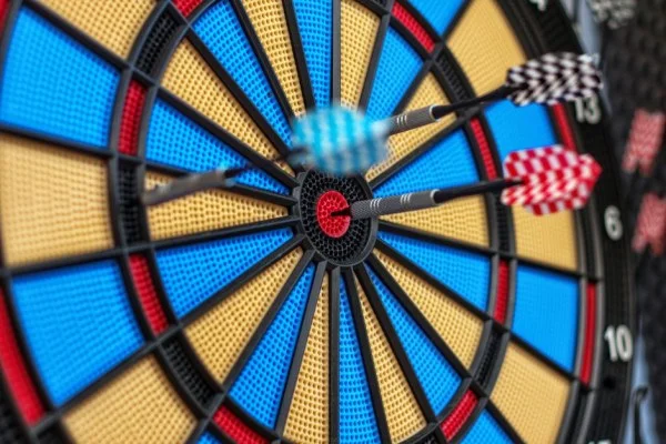 darts board close up